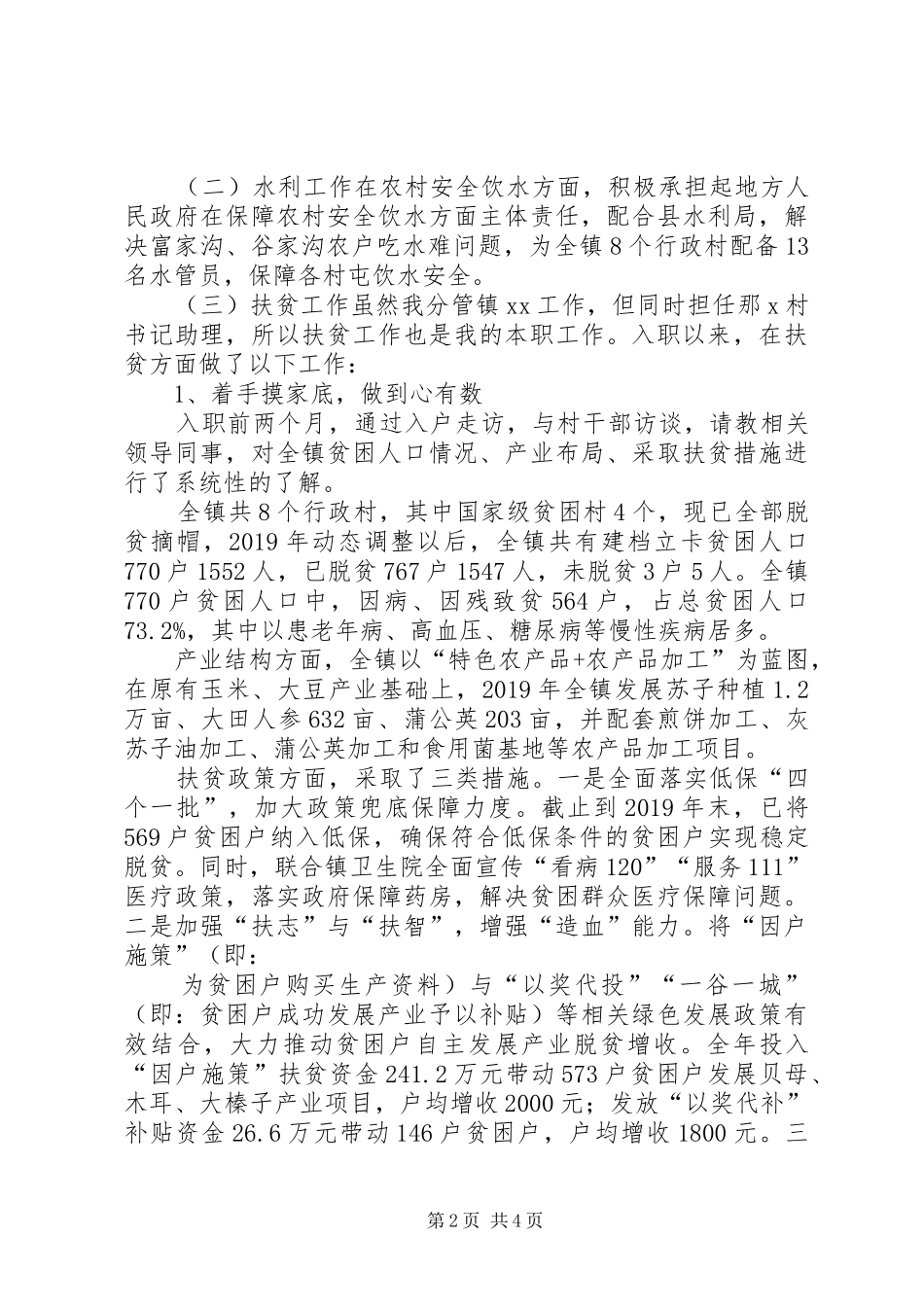 乡镇选调生年度个人总结_第2页