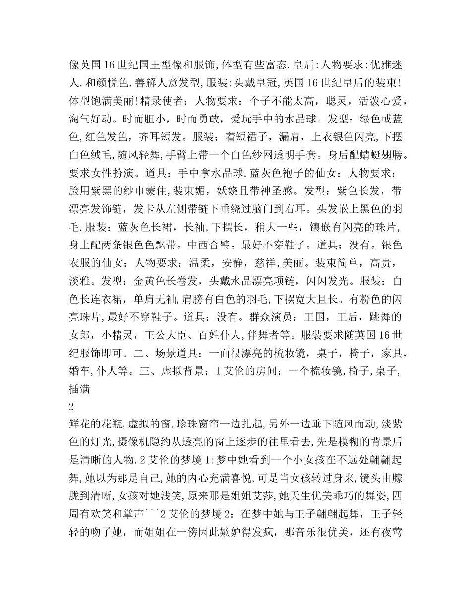 《奇怪的红舞鞋》校园剧本 _第2页