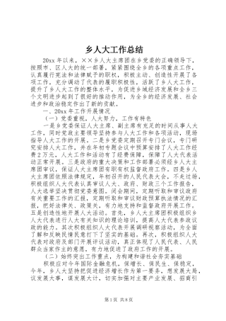 乡人大工作总结 (3)