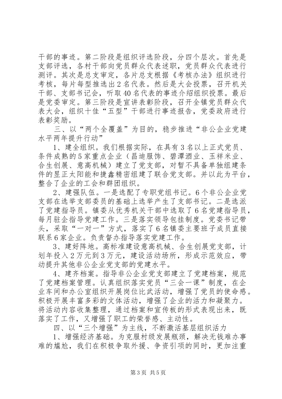 乡镇党委办年度组织工作总结_第3页