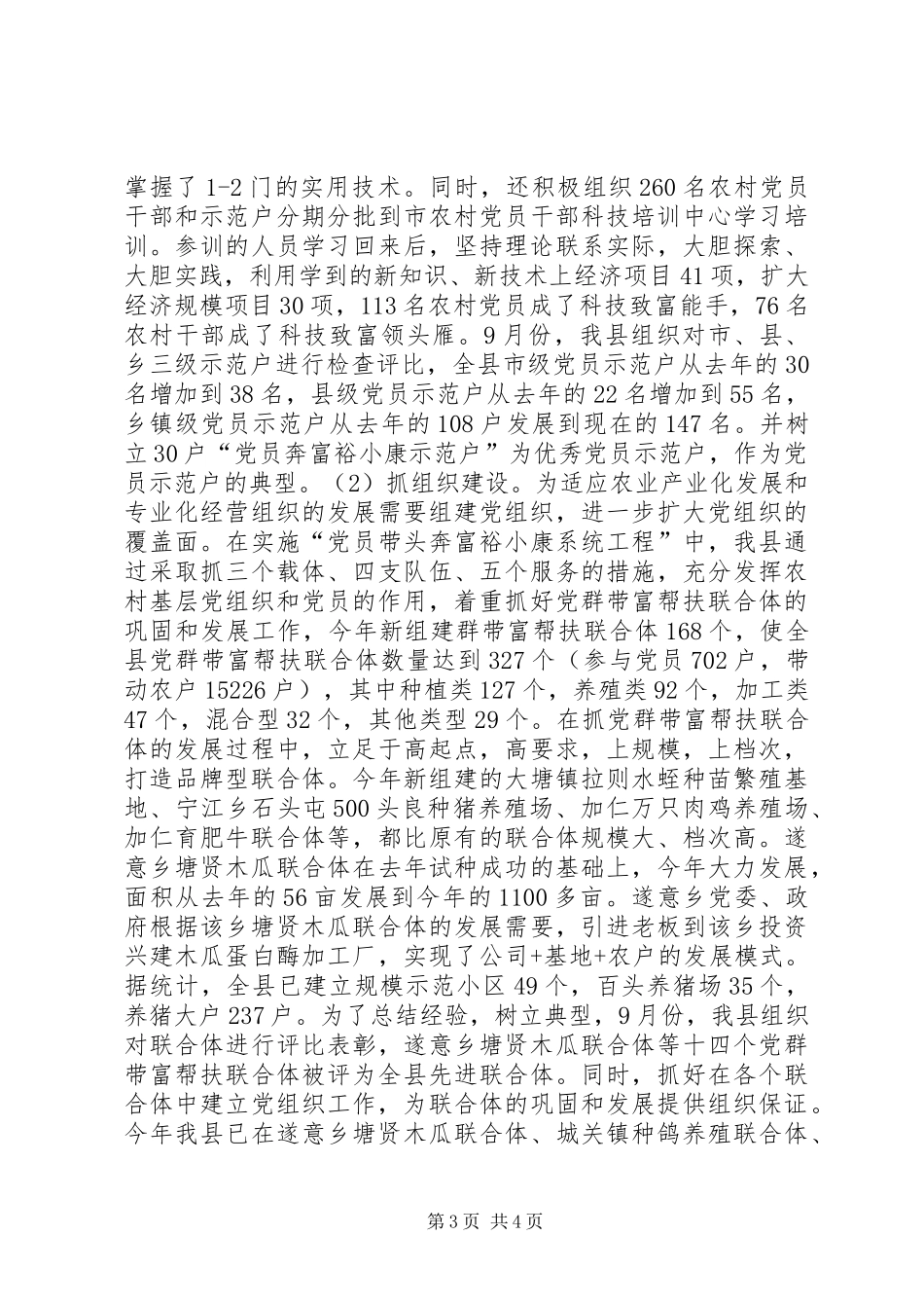 XX年度工作总结（县委组织部）工作总结范文_第3页