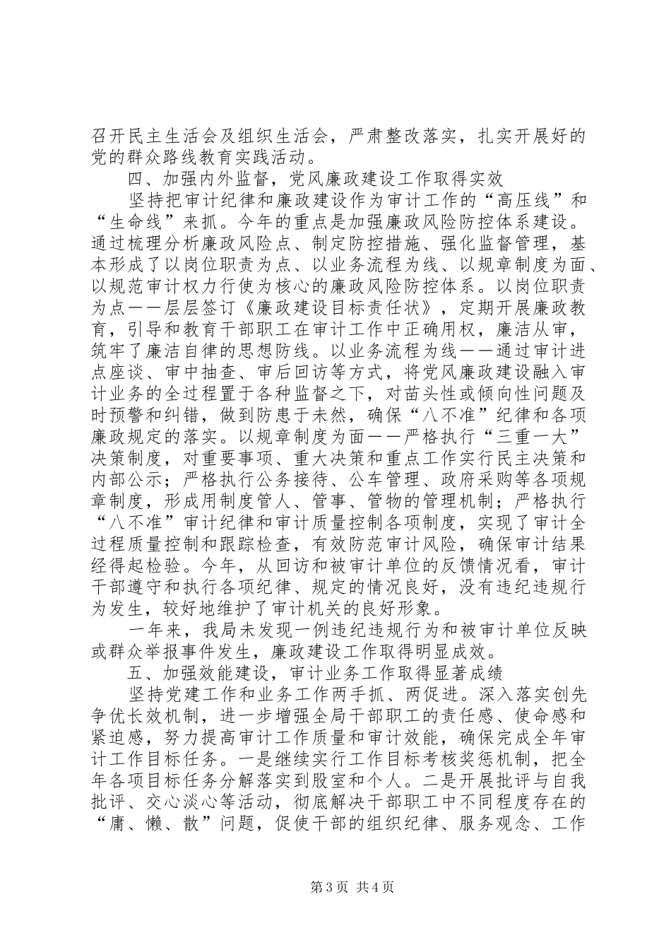 XX年审计局党支部工作总结_第3页