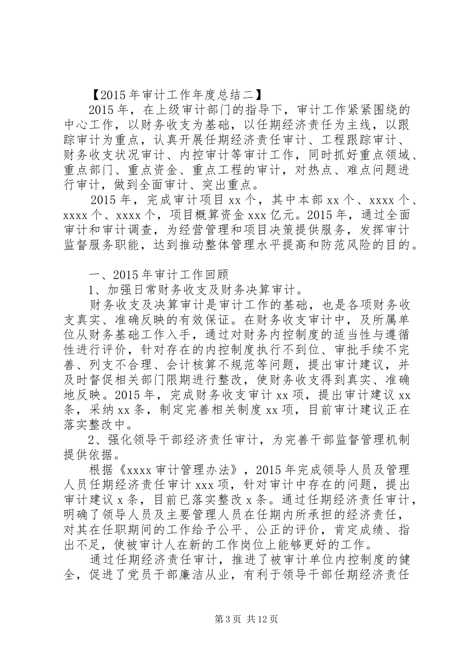 XX年审计工作年度总结_第3页