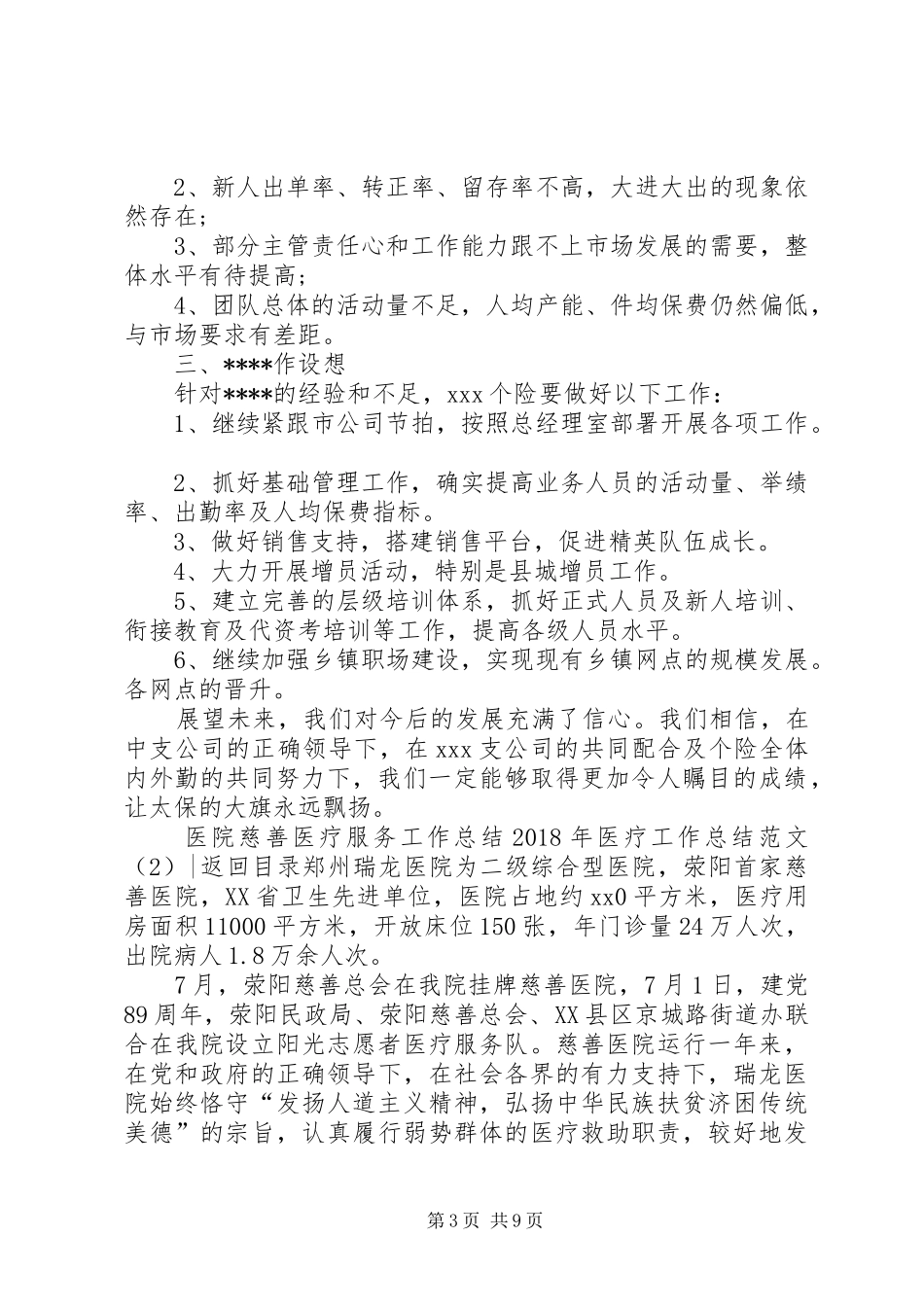 XX年医疗工作总结范文4篇_第3页
