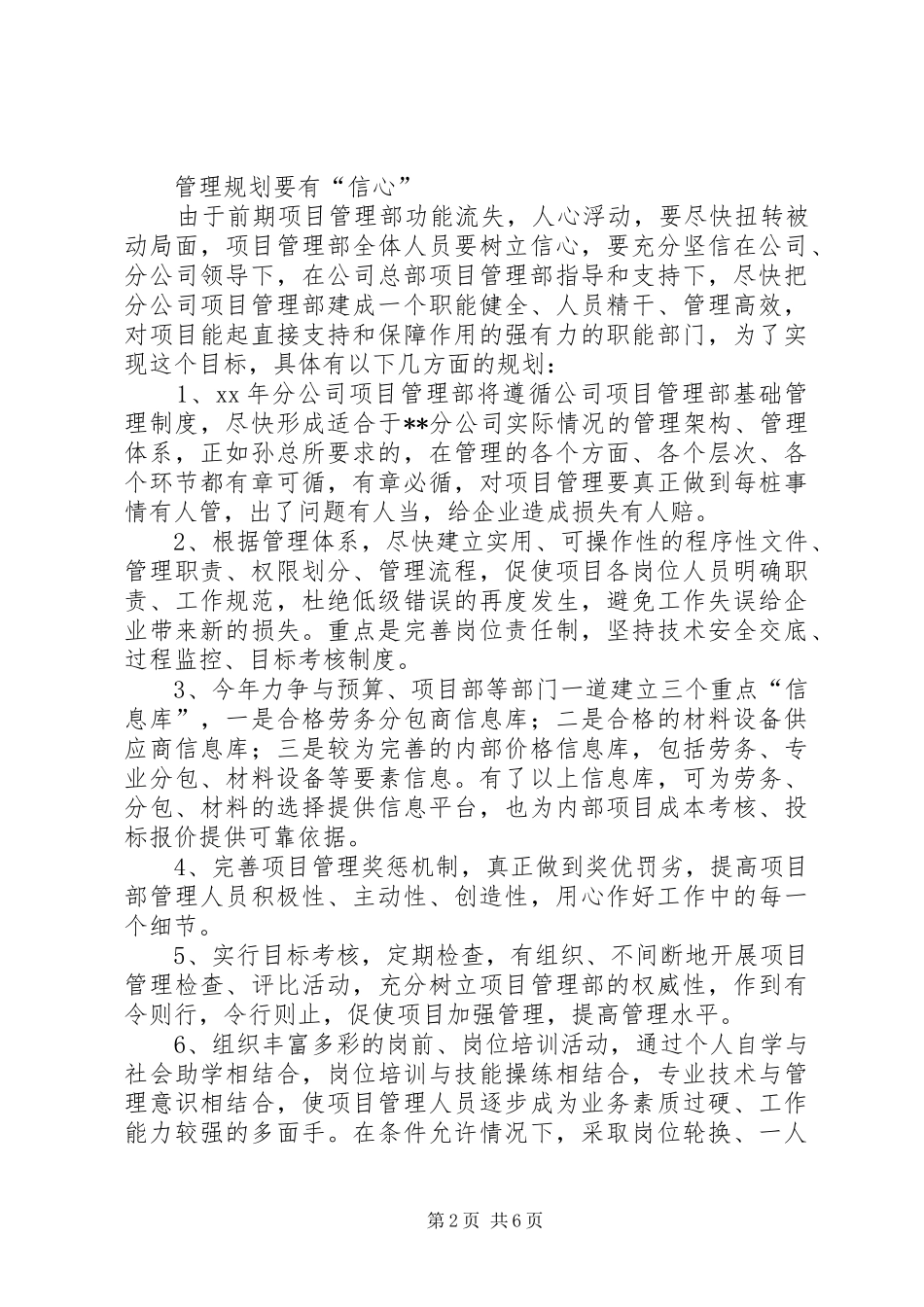 公司项目管理工作总结 (3)_第2页