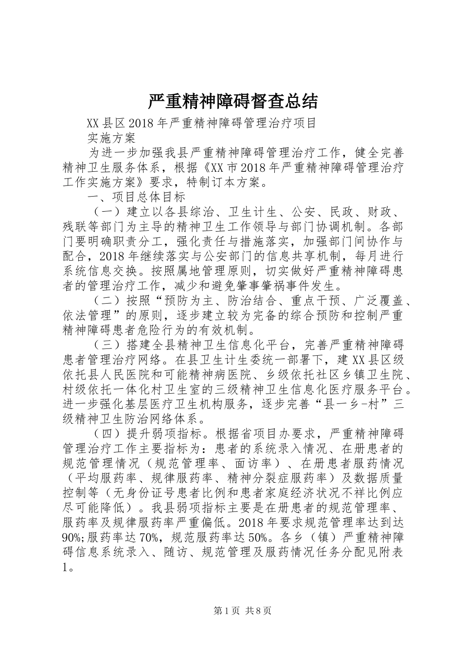 严重精神障碍督查总结 (3)_第1页
