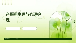 产褥期生理与心理护理