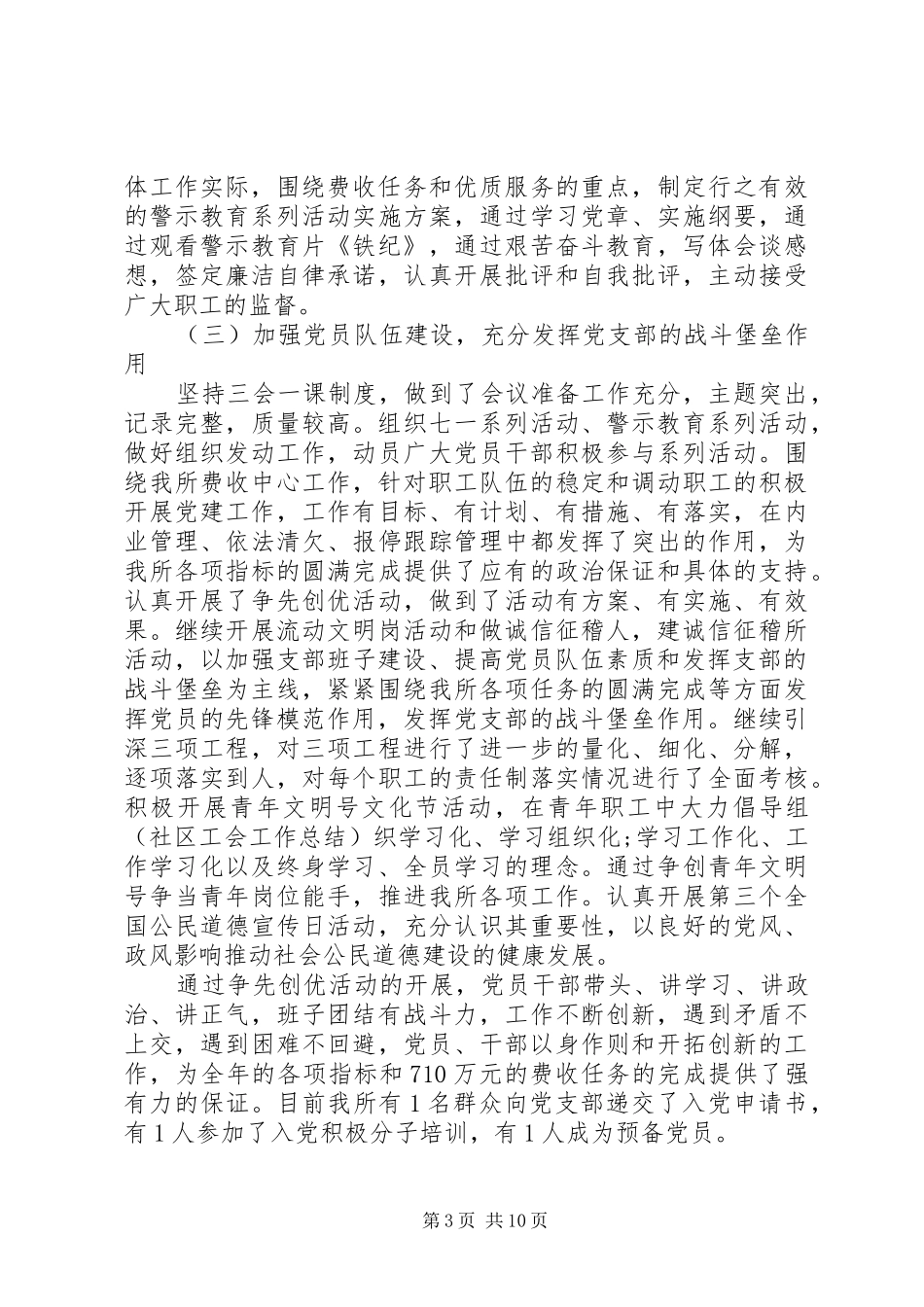 XX年党委的工作总结_第3页