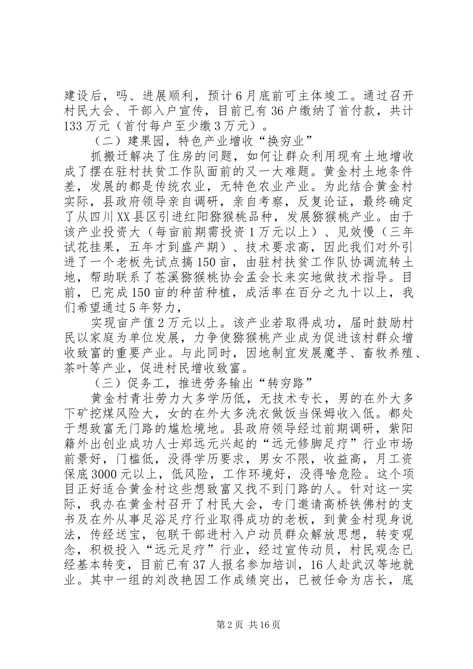 个人脱贫工作总结【最新】_第2页