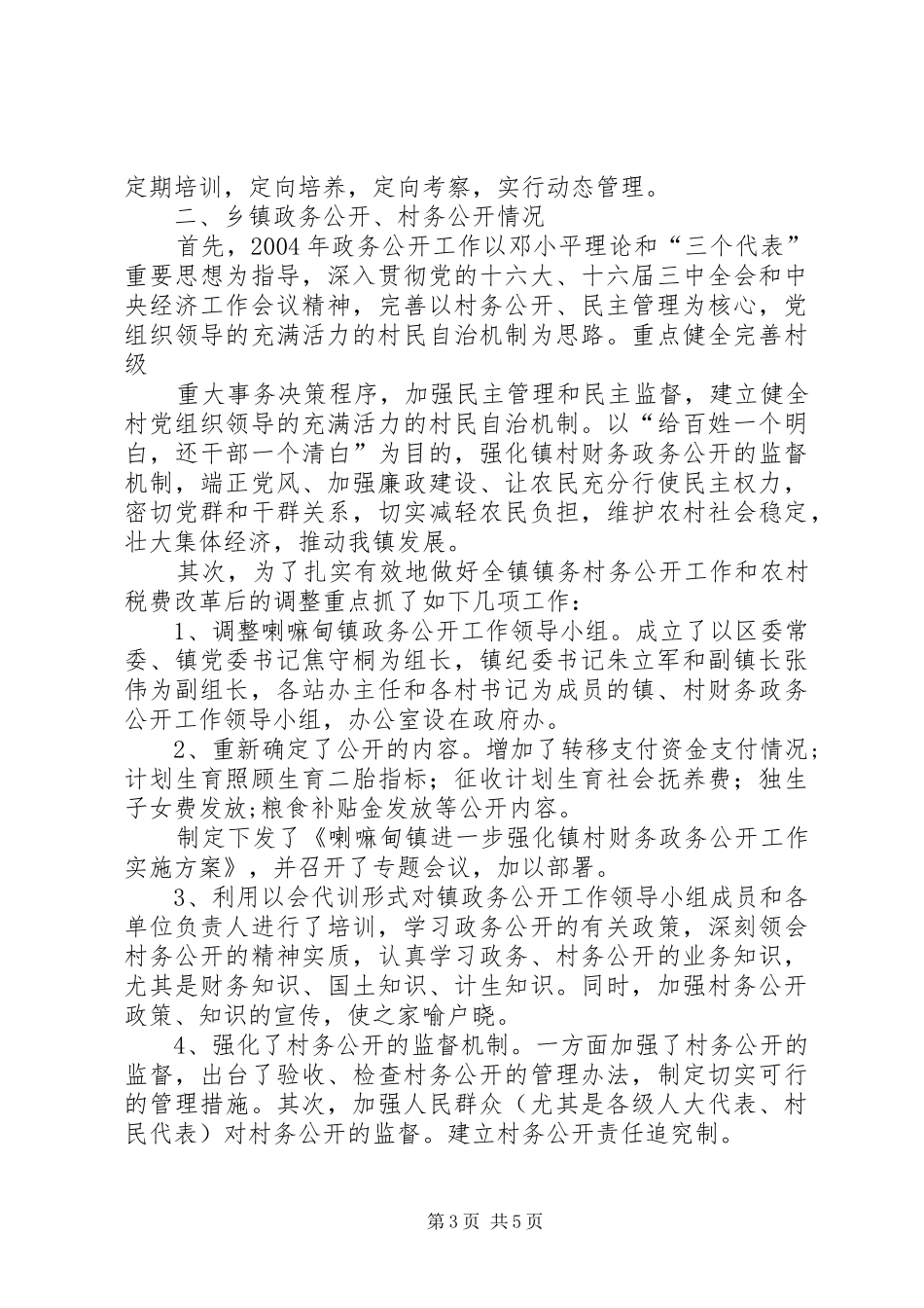 乡镇农村基层政权建设总结_第3页