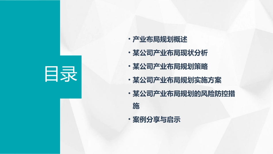 某公司产业布局规划概述课件_第2页
