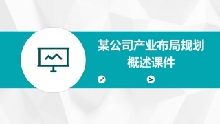 某公司产业布局规划概述课件