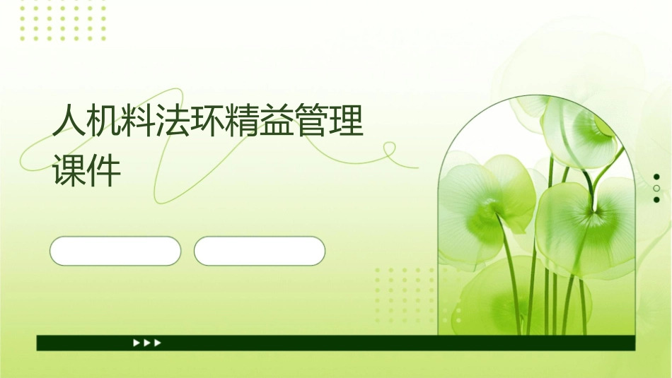 人机料法环精益管理课件1_第1页