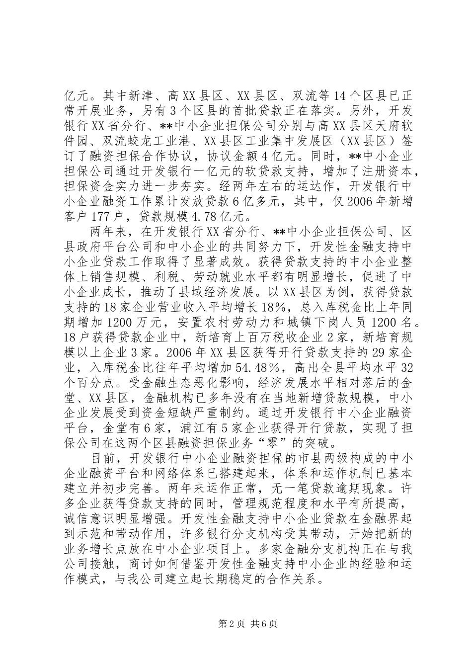 企业信用担保公司工作总结（经验材料） (3)_第2页