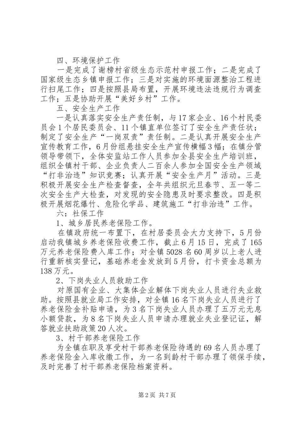乡镇经济工作总结_第2页