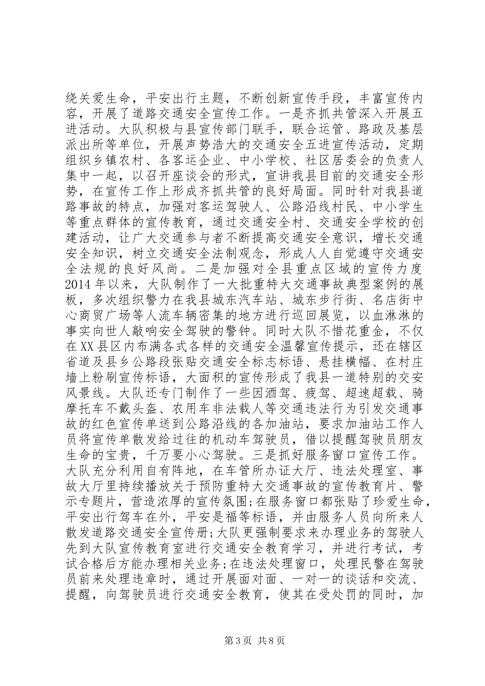 交警大队XX年终总结_第3页