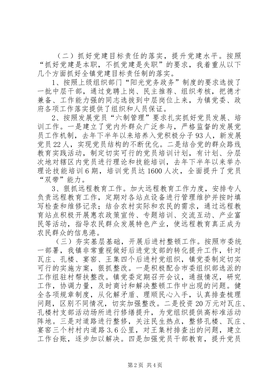 乡镇基层组织建设责任制工作总结_第2页