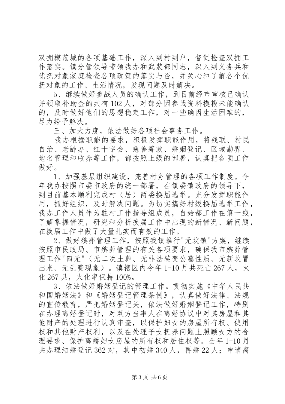 乡镇社会事务办工作总结_第3页