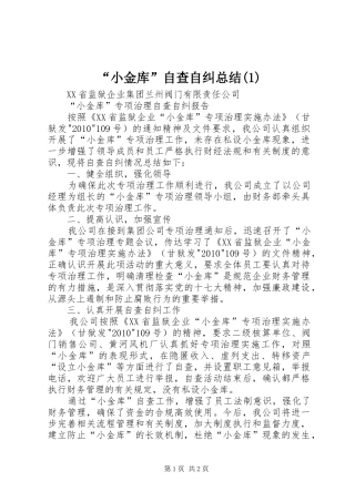 “小金库”自查自纠总结(3)