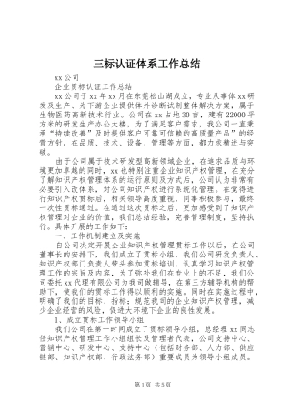 三标认证体系工作总结 (3)