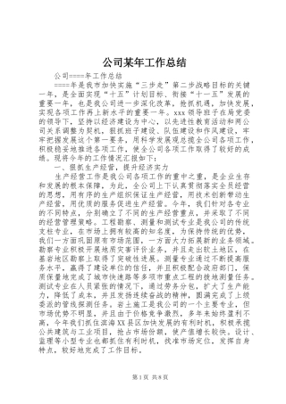 公司某年工作总结 (3)