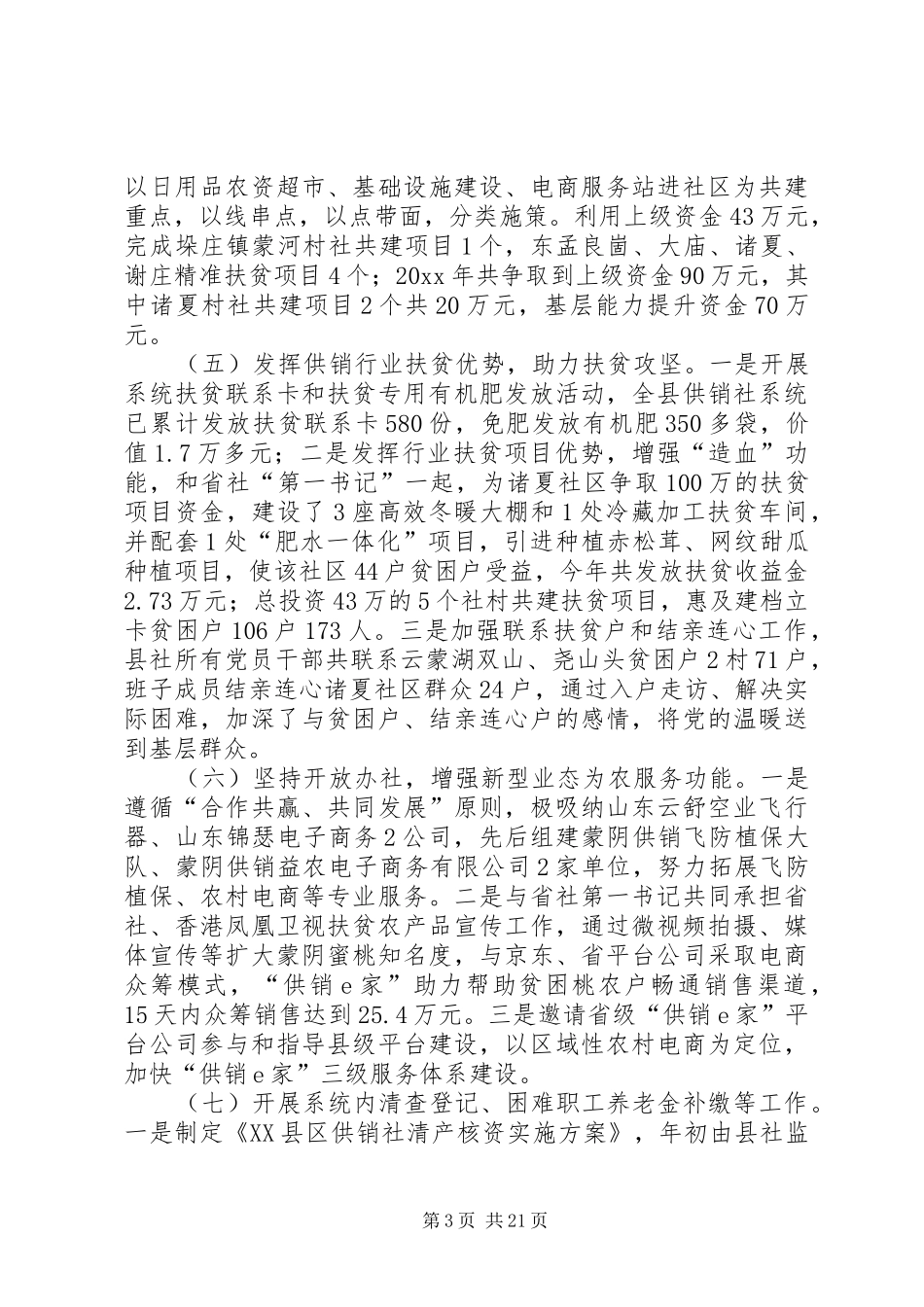 供销社年度工作总结五篇_第3页