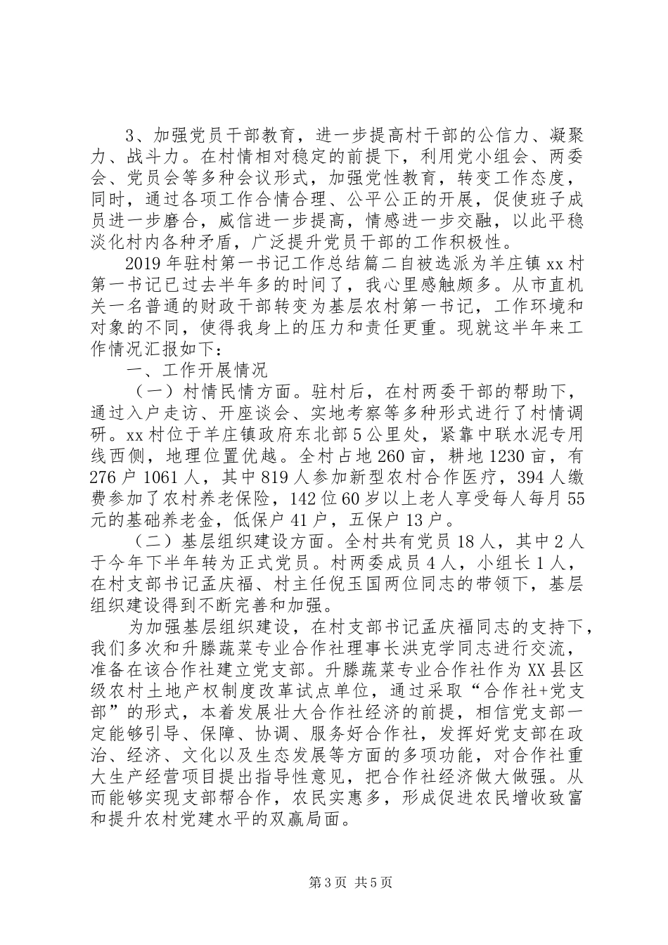 XX年驻村第一书记工作总结_第3页