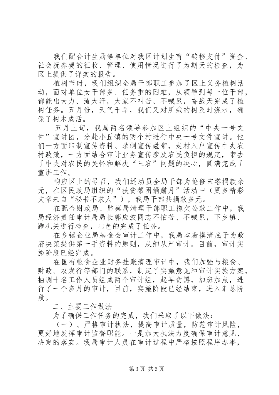 XX市耀州区审计局某年工作的总结_第3页