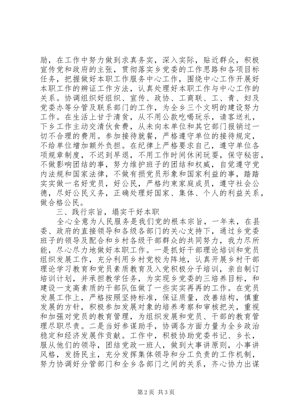 乡镇党委书记工作总结范文之二_第2页