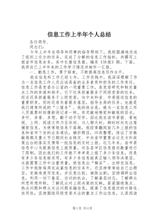 信息工作上半年个人总结 (12)