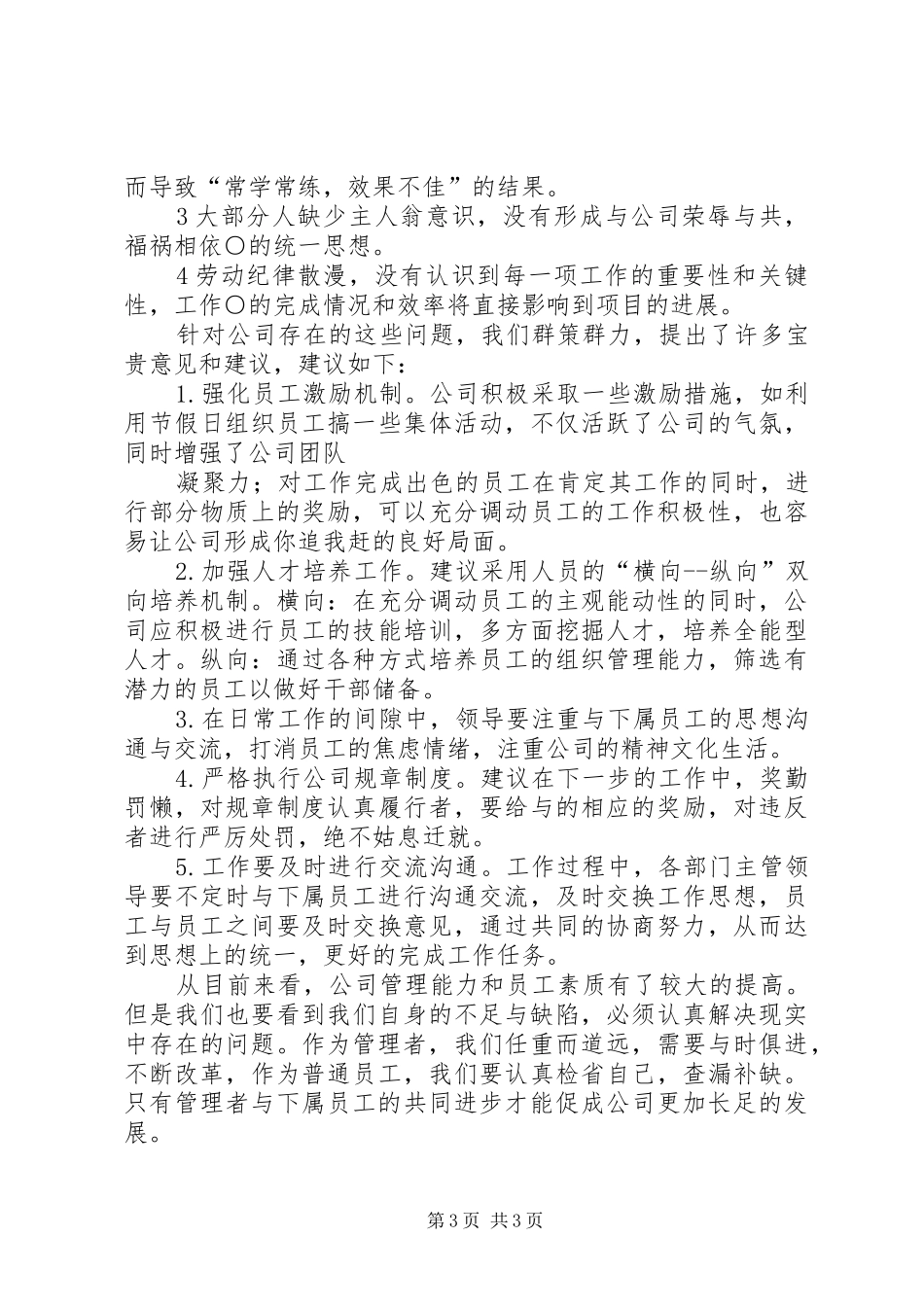 企业现状的分析与总结_第3页