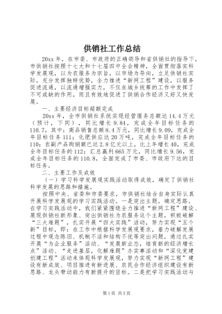 供销社工作总结 (3)