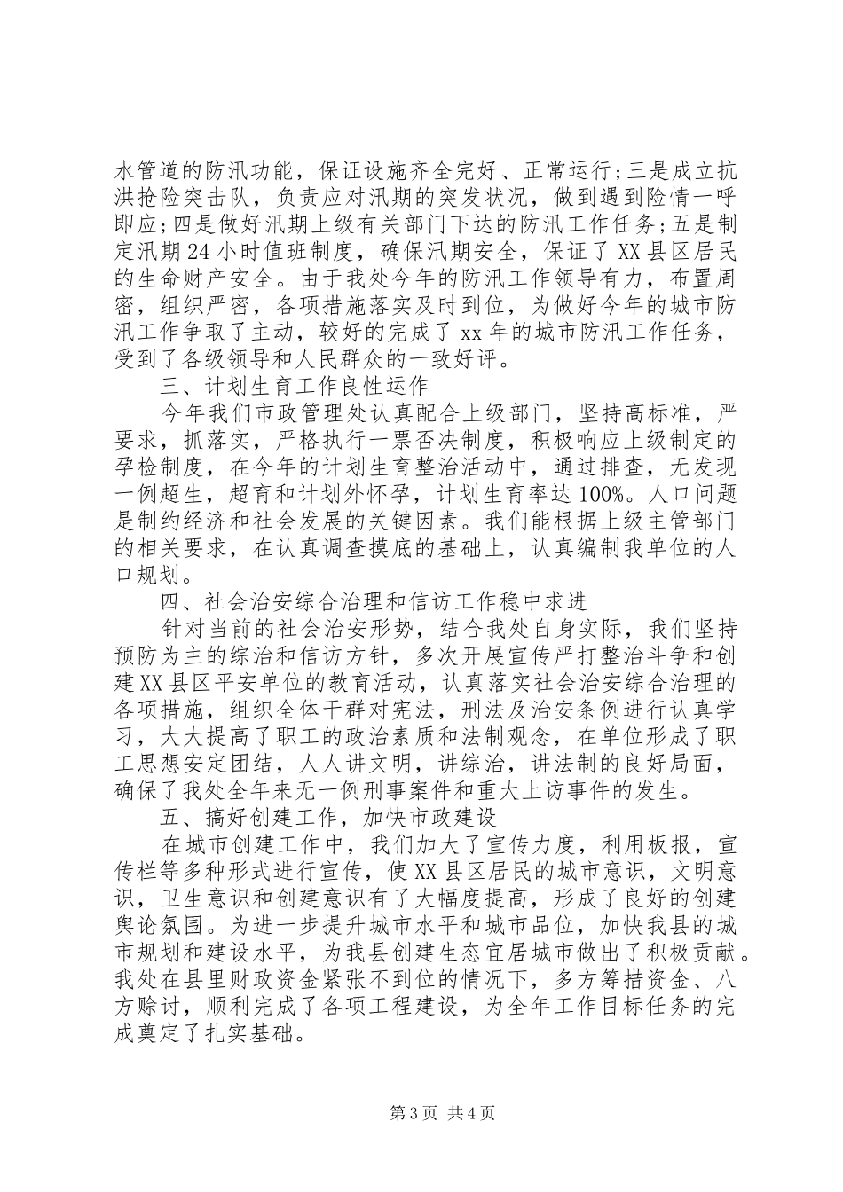XX年市政工作总结_第3页