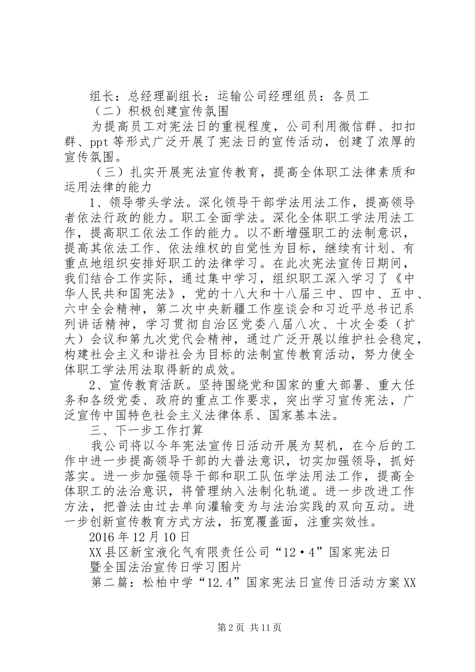 “12·4”国家宪法宣传日活动总结[大全五篇]_第2页