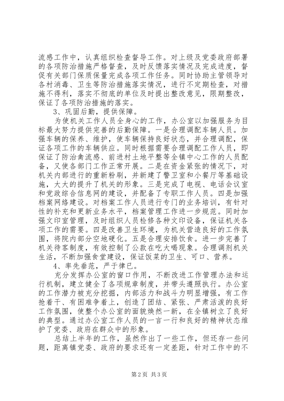 党政办工作总结 (3)_第2页