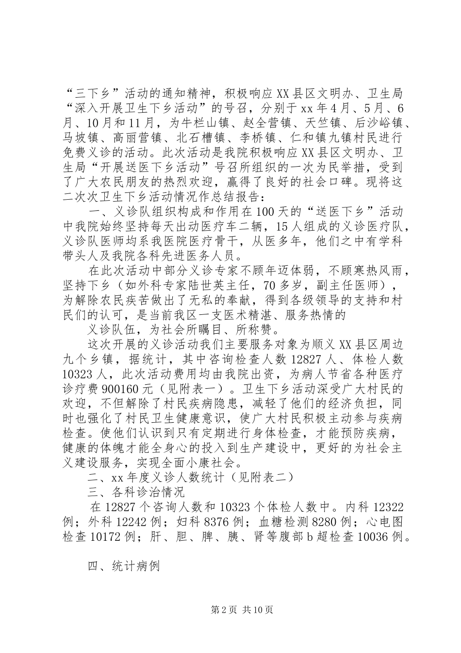 义诊活动周工作总结_第2页