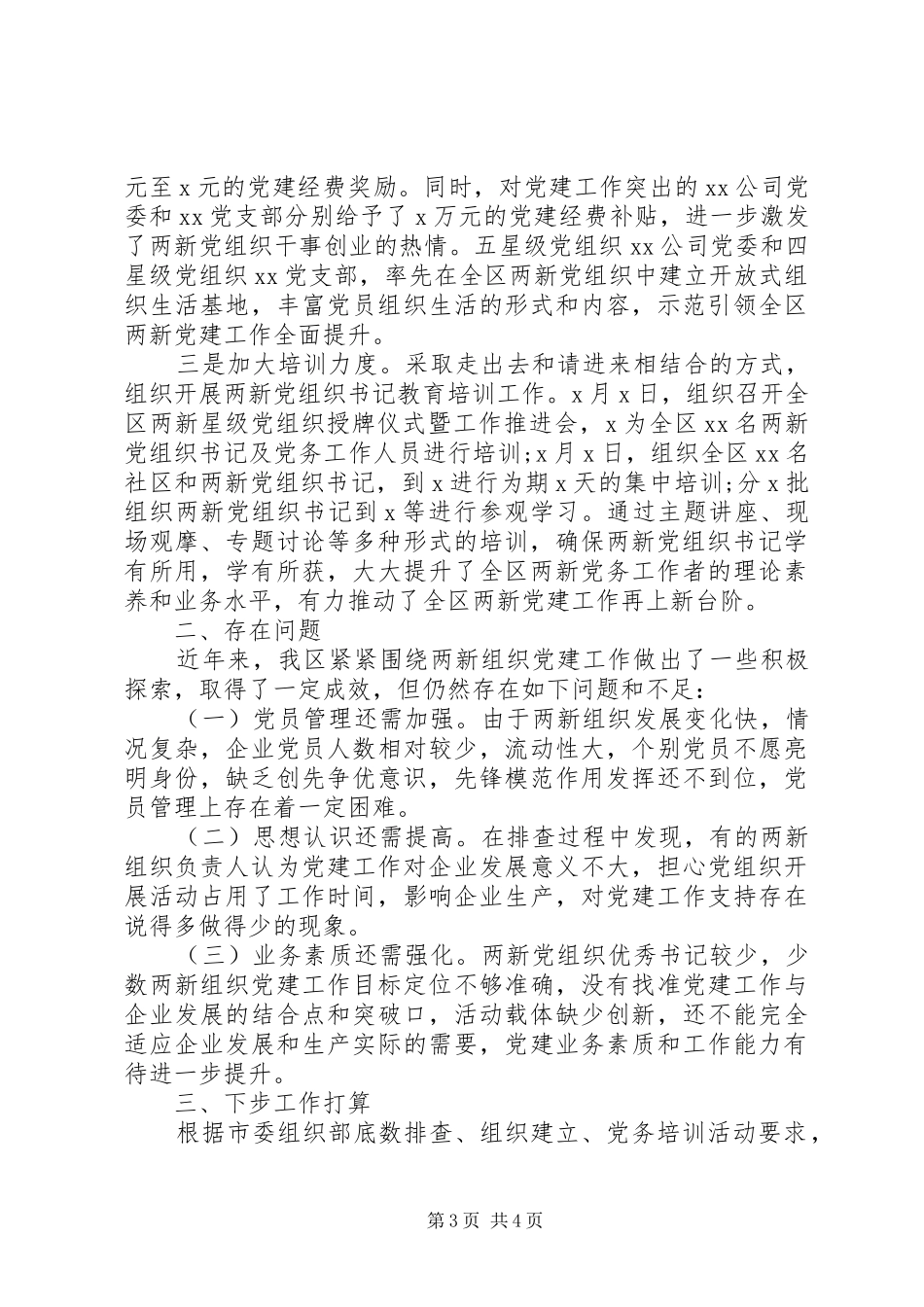 “两新”组织党建专项活动总结范文_第3页