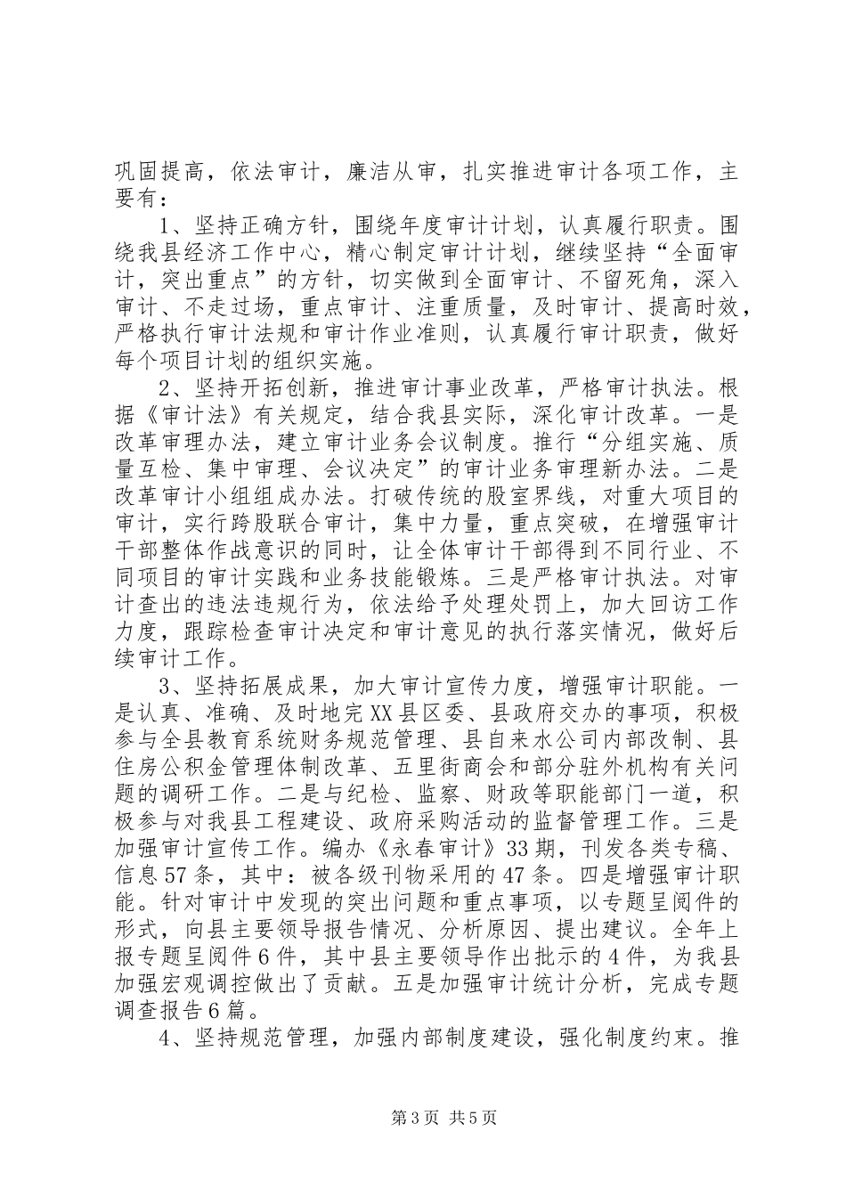 【年度工作总结(审计)】个人年度工作总结报告_第3页