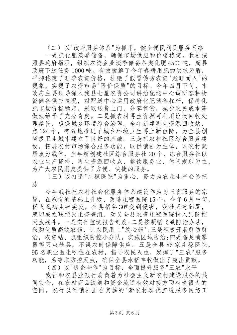 供销社年度工作总结_第3页