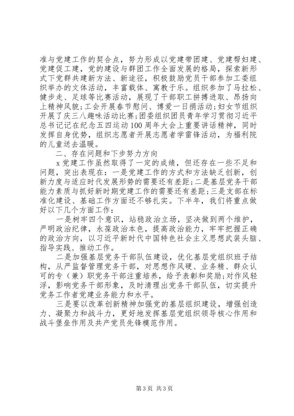 XX年党务工作总结材料_第3页