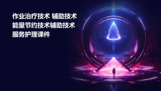 作业治疗技术 辅助技术能量节约技术辅助技术服务护理课件