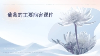 葡萄的主要病害课件