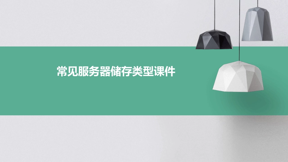 常见服务器储存类型课件_第1页