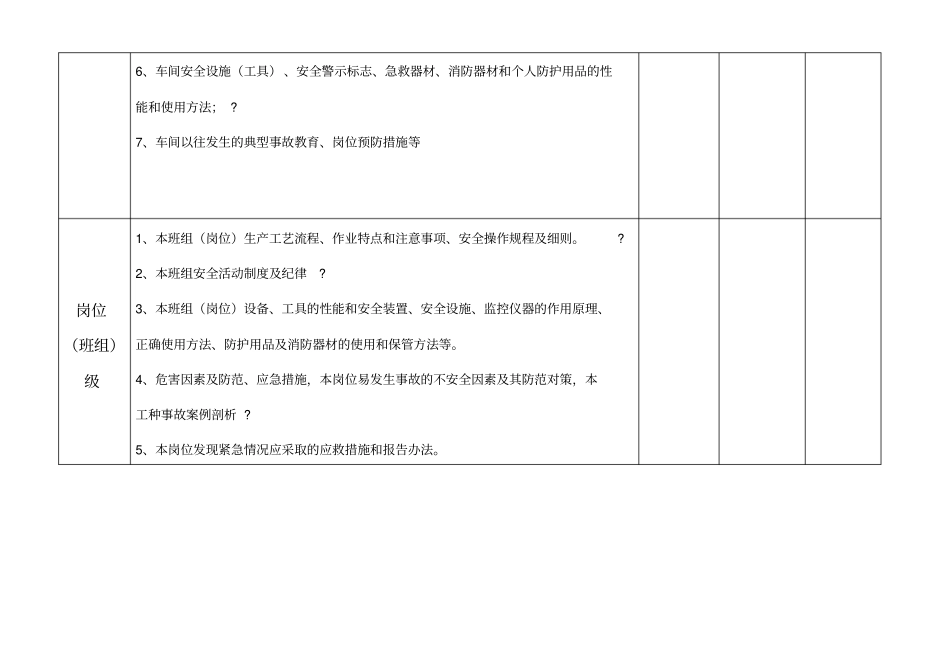 新员工三级安全教育培训记录表_第2页