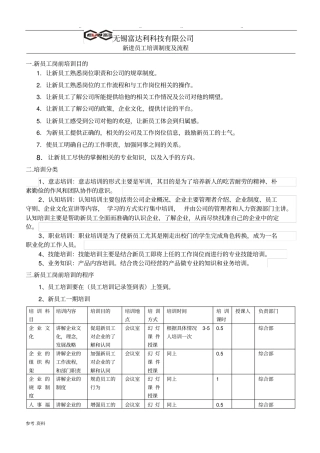 新员工培训流程