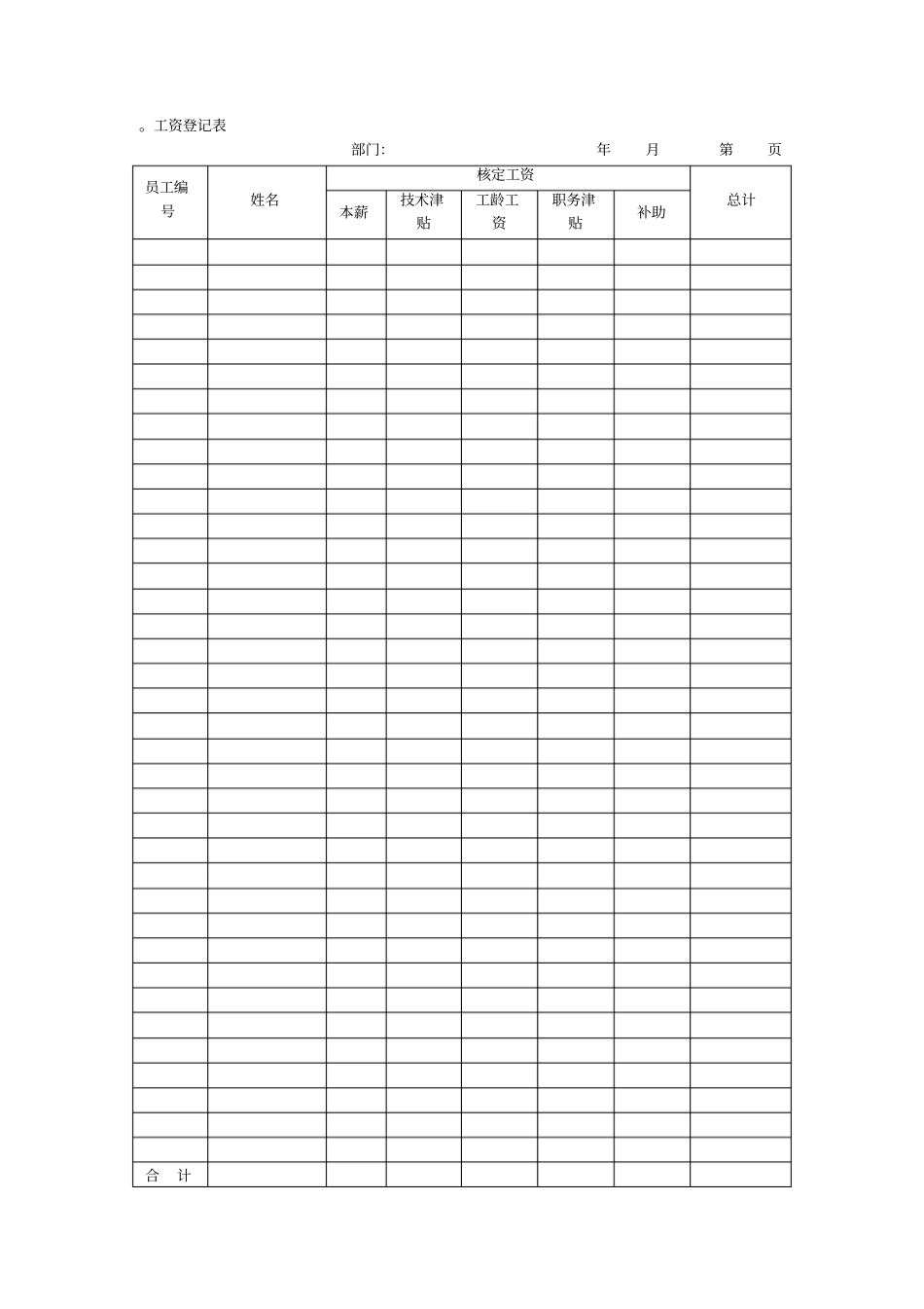 新员工定薪表范本_第2页