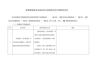 新建新能源发电场站并网验收大纲资料