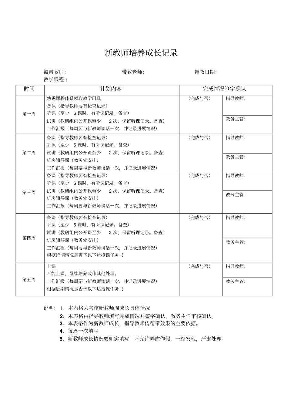 新教师培养成长记录_第1页