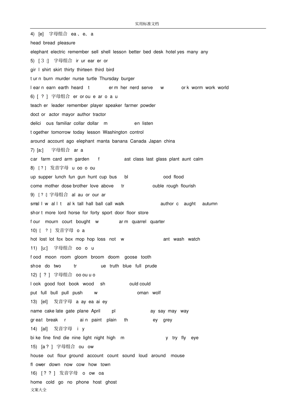 新版国际音标发音表_第3页