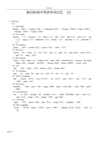 新目标初中英语单词联想、趣味、词根法、谐音法、组合法记忆